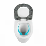 Унітаз підлоговий Qtap Freedom інклюзивний безбачковий Rimless безобідковий з сидінням Soft-close WHITE QT22223368W