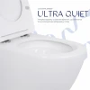 Унитаз напольный Qtap Robin безбачковый Ultra Quiet безободковый с сиденьем Soft-close WHITE QT13223381AW