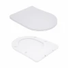 Унитаз напольный Qtap Robin безбачковый Ultra Quiet безободковый с сиденьем Soft-close WHITE QT13223381AW