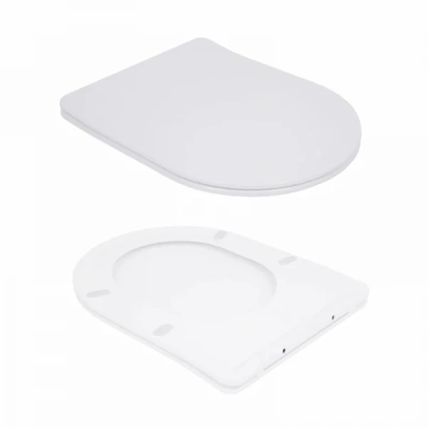 Унітаз підлоговий Qtap Robin безбачковий Ultra Quiet безобідковий безобідковий з сидінням Soft-close WHITE QT13223381AW