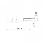 Труба для тёплого пола Thermo Alliance из сшитого полиэтилена PEX-a EVOH 16x2.0 мм (240 м) TAS00316240