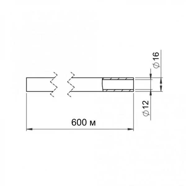 Труба для тёплого пола Thermo Alliance из сшитого полиэтилена PEX-a EVOH 16x2.0 мм (600 м) TAS00316600