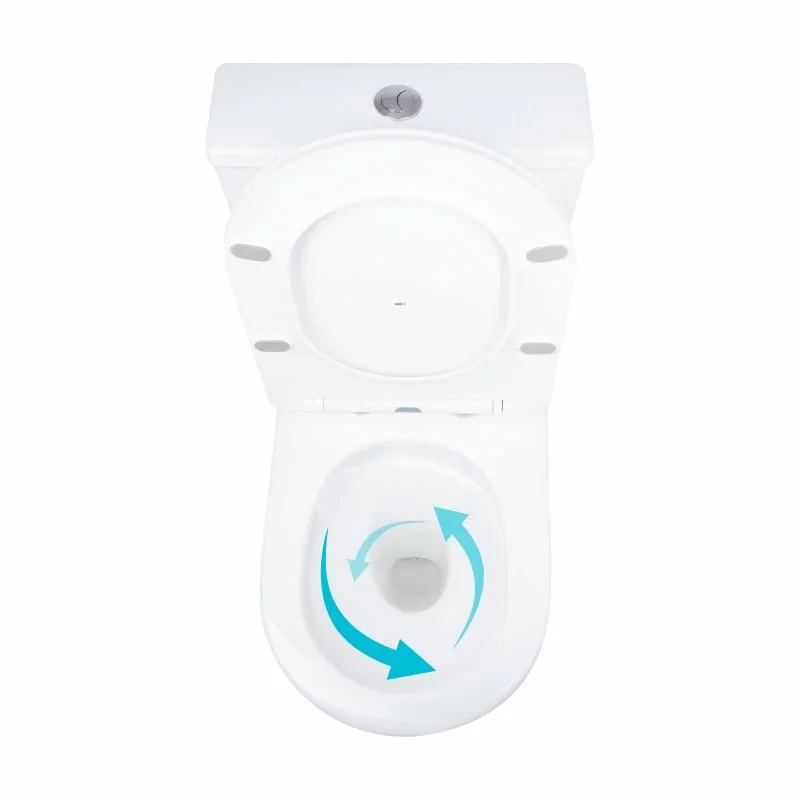 Унітаз підлоговий Qtap Vlasta Ultra Quiet безобідковий з сидінням Soft-close WHITE QT28228300W