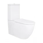 Унитаз напольный Qtap Grand Ultra Quiet безободковый с сиденьем Soft-close WHITE QT26228301W