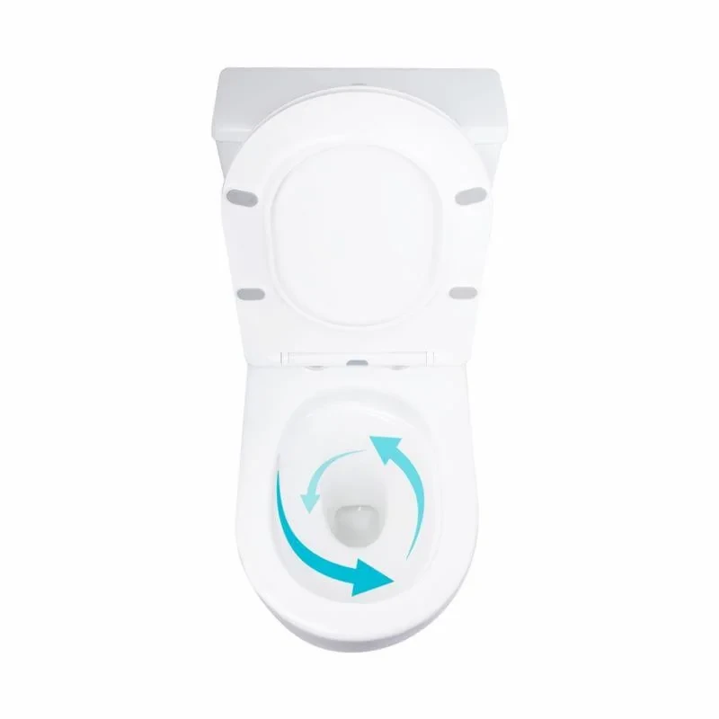 Унитаз напольный Qtap Grand Ultra Quiet безободковый с сиденьем Soft-close WHITE QT26228301W