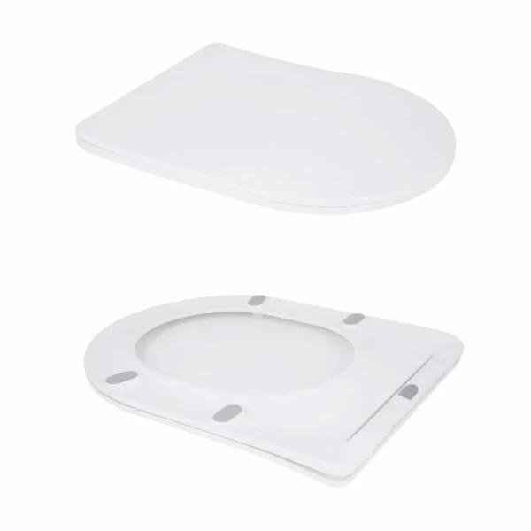 Унітаз підлоговий Qtap Grand Ultra Quiet безобідковий з сидінням Soft-close WHITE QT26228301W