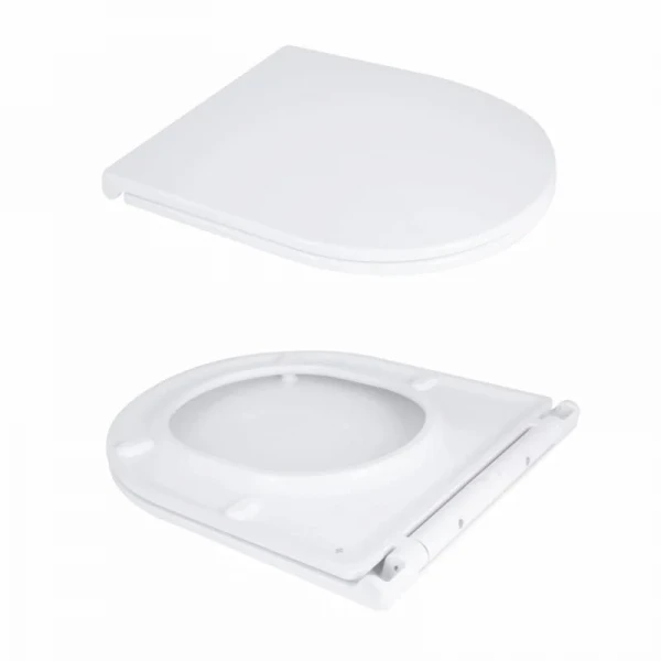 Унітаз підлоговий Qtap Dove Rimless безобідковий з сидінням Soft-close WHITE QT06228380BW