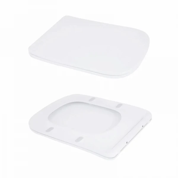 Унітаз підлоговий Qtap Aries Rimless безобідковий з сидінням Soft-close WHITE QT03228302W