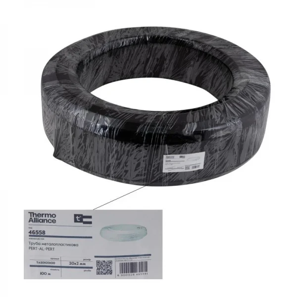 Труба Thermo Alliance металлопластиковая PERT-AL-PERT 20x2.0 мм (100 м) TAS01120100