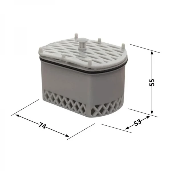 Лоток с клапаном Qtap Scorpio для трапа из нержавеющей стали