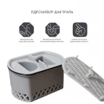 Лоток с клапаном Qtap Scorpio для трапа из нержавеющей стали