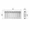 Радиатор биметаллический Thermo Alliance Bi-Ferrum 300/100 1,15 кг