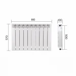 Радиатор биметаллический Thermo Alliance Bi-Vulcan PLUS 500/100 1,8 кг