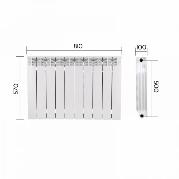 Радиатор биметаллический Thermo Alliance Bi-Vulcan PLUS 500/100 1,8 кг