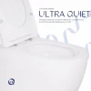 Унітаз підвісний Qtap Robin Ultra Quiet безобідковий з сідінням Soft-close 520x365x365 мм WHITE