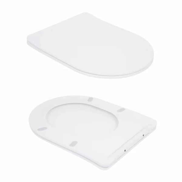 Унітаз підвісний Qtap Robin Ultra Quiet безобідковий з сідінням Soft-close 520x365x365 мм WHITE