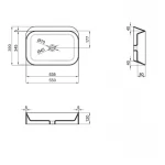 Раковина-чаша Qtap Scorpio 550х390х120 White QT14112243WN
