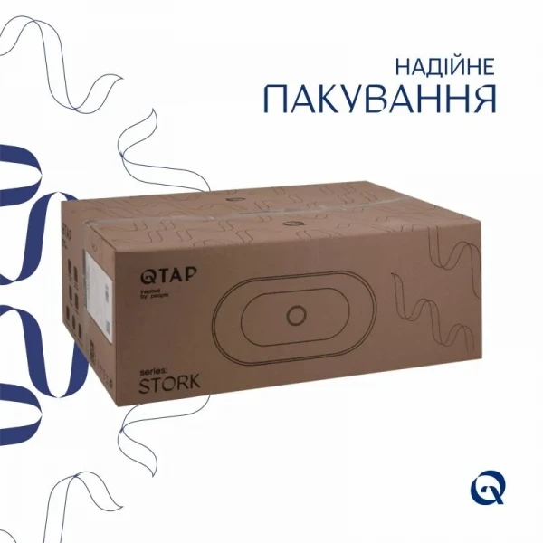 Раковина Qtap Stork 570x390x210 White QT15110522W
