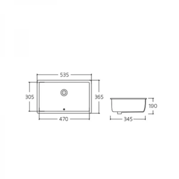 Раковина Qtap Stork 535x365x190 White QT1511H0422DW