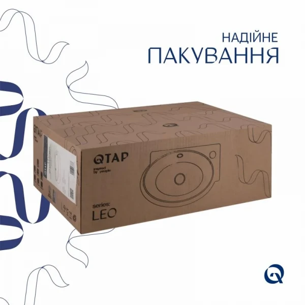 Раковина Qtap Leo 430x285x160 White QT11111008RW