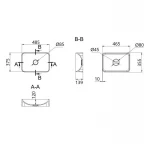 Раковина-чаша Qtap Tern 480х370х135 Matt black QT176069MB