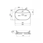 Раковина Qtap Scorpio 600х400х120 White QT14118045W