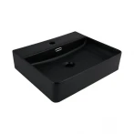 Раковина Qtap Nando LT 500х420х130 Matt black QT12116146AMB