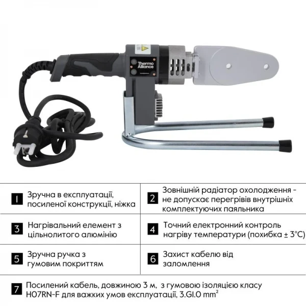 Паяльник для пластиковых труб Thermo Alliance STD-101 Ø20-32 (автоматический 600W)