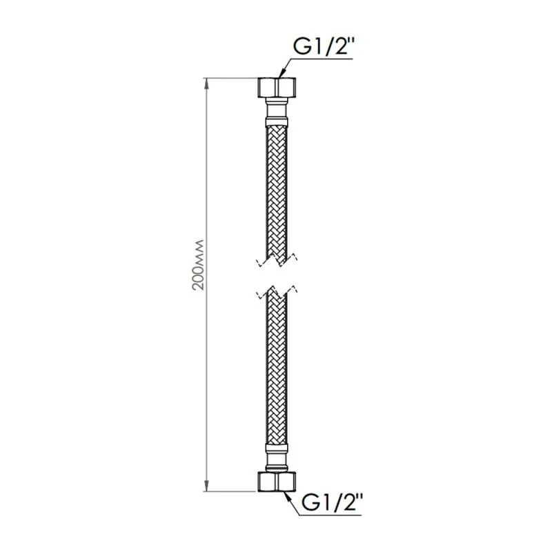 Шланг для воды Thermo Alliance Standart 20 см NYLON 1/2