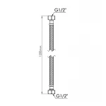 Шланг для воды Thermo Alliance Standart 120 см NYLON 1/2