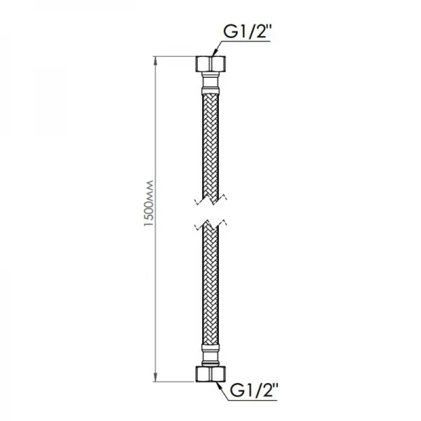 Шланг для воды Thermo Alliance Standart 150 см NYLON 1/2