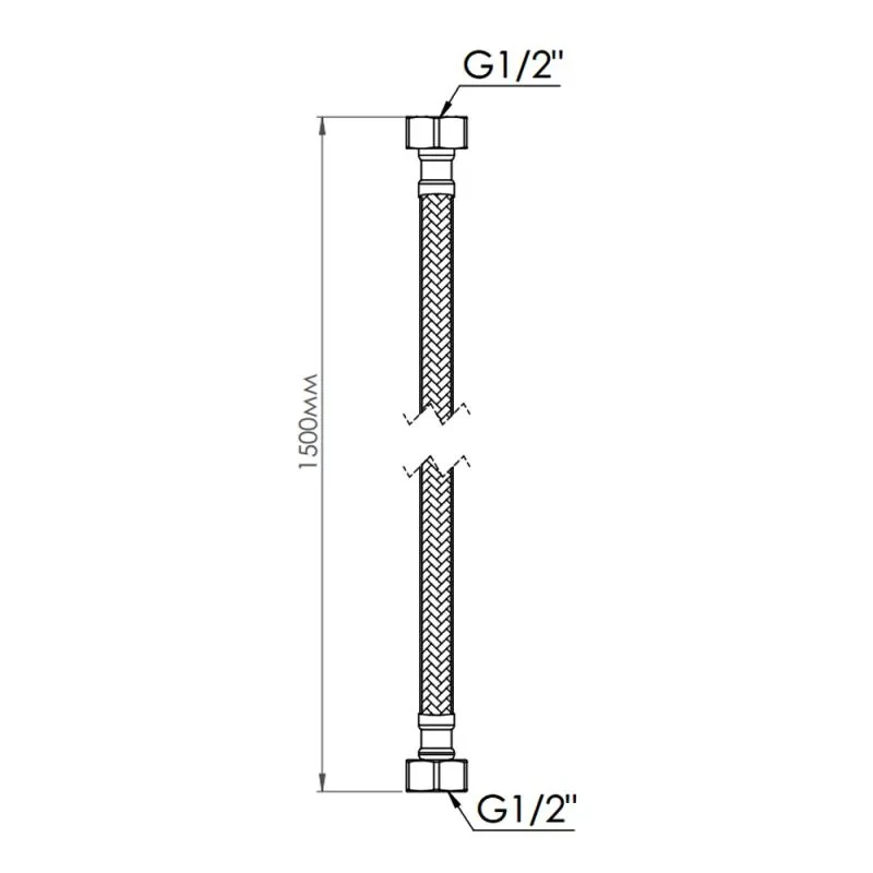 Шланг для воды Thermo Alliance Standart 150 см NYLON 1/2