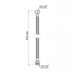 Шланг для воды Thermo Alliance Standart 30 см NYLON 1/2