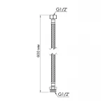 Шланг для воды Thermo Alliance Standart 60 см NYLON 1/2