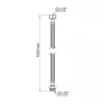 Шланг для води Thermo Alliance Standart 100 см NYLON 1/2