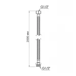 Шланг для води Thermo Alliance Standart 200 см NYLON 1/2