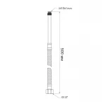 Шланг для подключения смесителя Thermo Alliance Standart (пара) 50 см NYLON M10x1/2