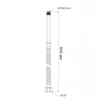 Шланг для подключения смесителя Thermo Alliance Standart (пара) 60 см NYLON M10x1/2