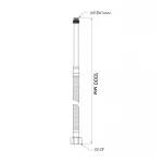 Шланг для подключения смесителя Thermo Alliance Standart (пара) 100 см NYLON M10x1/2