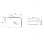 Раковина Qtap Scorpio 510х390х145 White QT1411K490WN