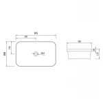 Раковина Qtap Scorpio 615х390х150 White QT1411K491WN