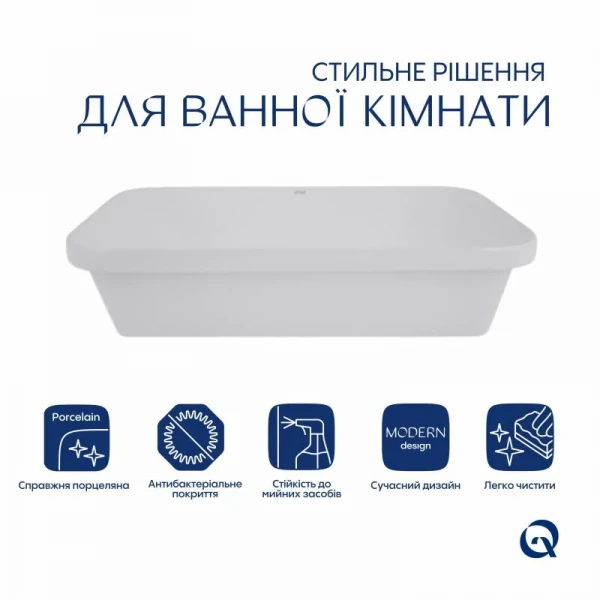 Раковина Qtap Scorpio 615х390х150 White QT1411K491WN