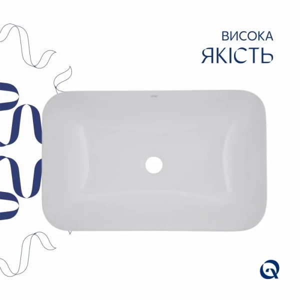 Раковина Qtap Scorpio 615х390х150 White QT1411K491WN