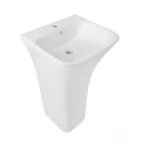 Раковина напольная моноблок Qtap Crow 445x420x840 White QT0511G315WN