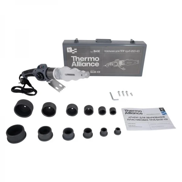 Паяльник для PPR Ø20-63 (механический), 1800Вт Thermo Alliance BASE-101