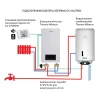 Водонагреватель электрический комбинированный Thermo Alliance вертикальный 80 л. т.о. 0,24 кв.м левый, мокрый ТЭН 2,0 кВт (CWH 8044 4S L)