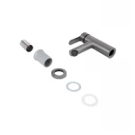 Смеситель для раковины Brinex Pure 001F низкий  Graphite BRIPUR001FGRP