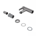 Смеситель для раковины Brinex Pure 001F низкий  Nickel BRIPUR001FNKL