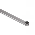 Смеситель для ванны Brinex Pure 005 с длинным поворотным изливом (с душевым гарнитуром) Nickel BRIPUR005NKL