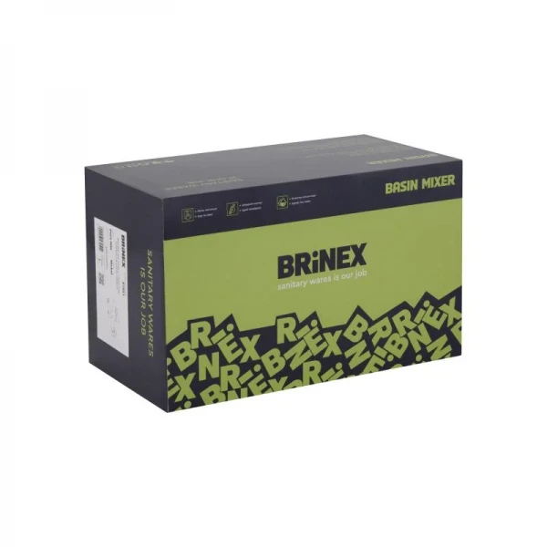Смеситель для ванны Brinex Pure 006 с поворотным изливом (с душевым гарнитуром) Nickel BRIPUR006NKL